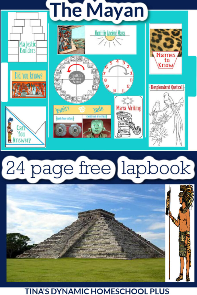 Free Lapbook Maya and Fun Hands-on Meso-America Unit Study Ideas