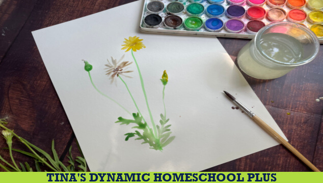 Fun Kids Dandelion Flower Unit Study and Easy Tea Recipe & Notebooking Pages