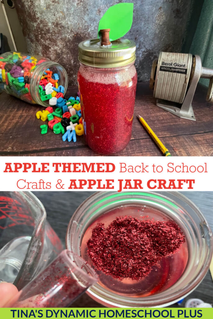 Apple Themed Back to School Crafts & Fun Calming Apple Jar Craft
