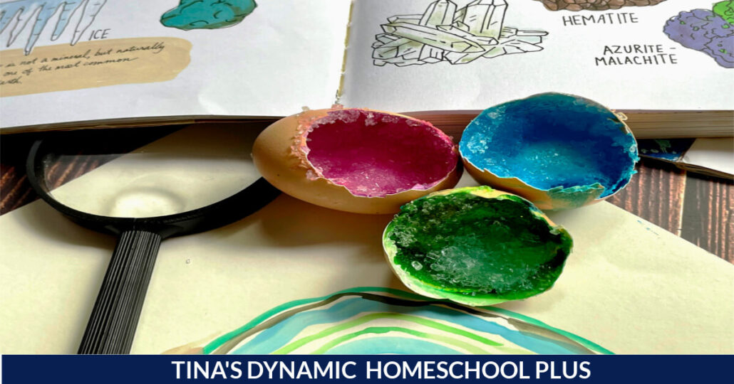 Free Homeschool Geology Unit Study And Easy DIY Eggshell Geode