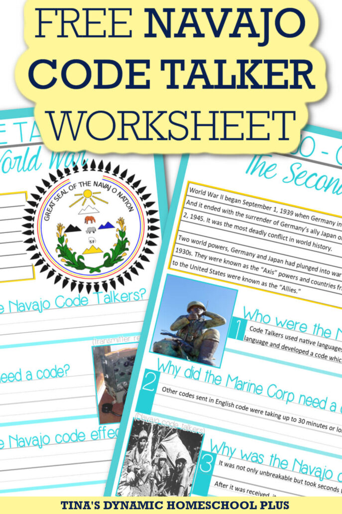 Free Navajo Code Talkers Worksheet and How to Make Dog Tags Activity