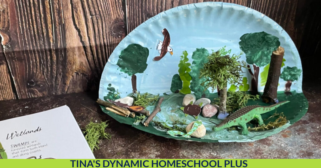 How to Make an Easy Wetlands Paper Plate Habitat Diorama