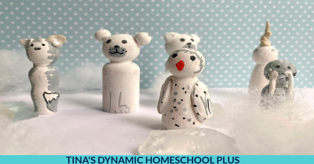 How to Make Wooden Peg Easy Arctic Animal Crafts