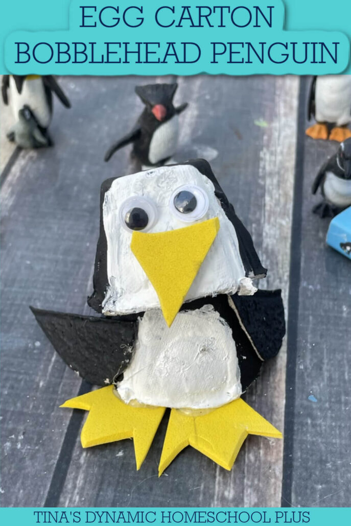 How to Make an Egg Carton Bobblehead Penguin Preschool Craft