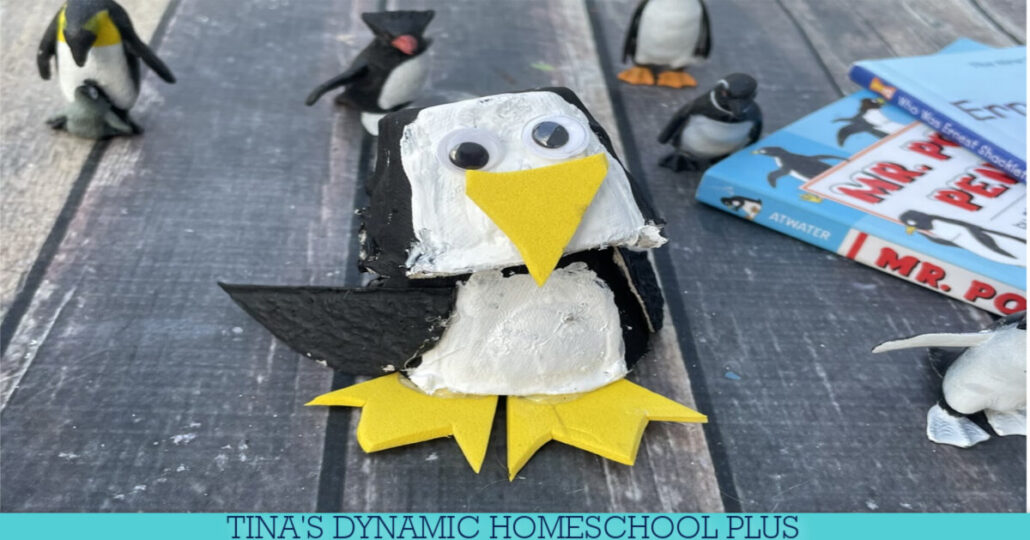 How to Make an Egg Carton Bobblehead Penguin Preschool Craft
