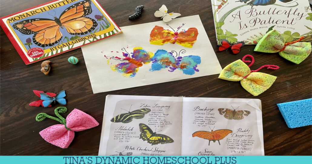 Free Butterfly Unit Study For Kids and Fun Sponge Stamping
