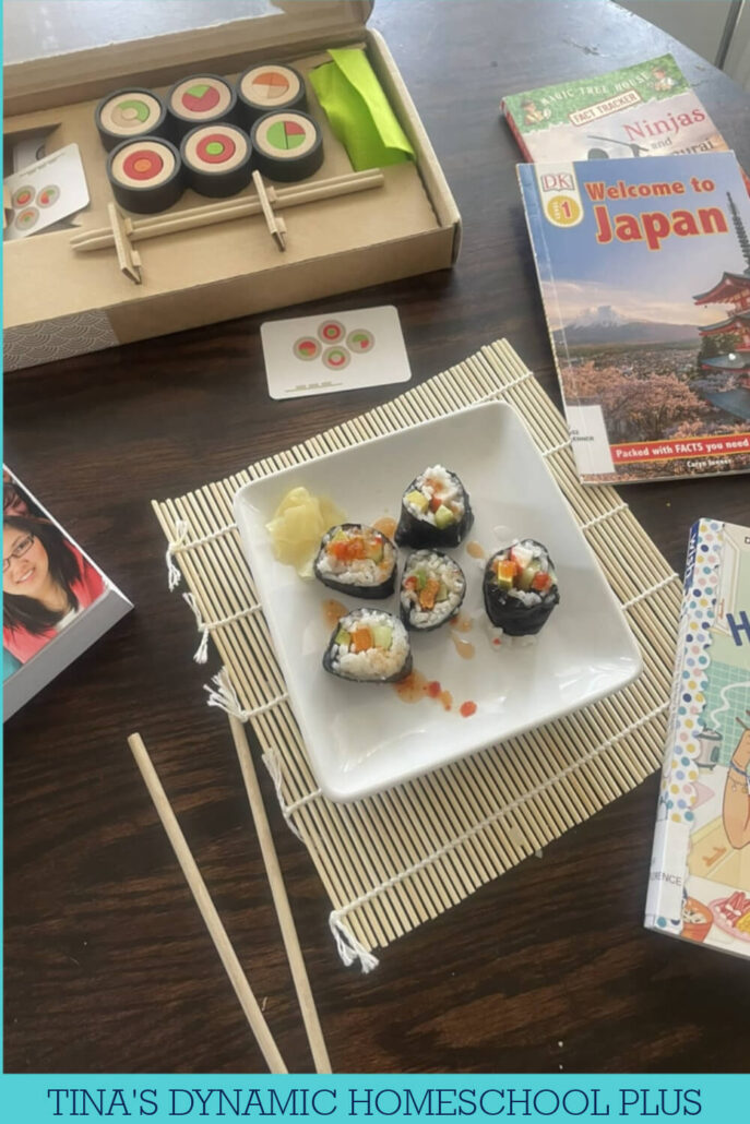 Simple Homemade Sushi: Hands on Japan Activity for Kids