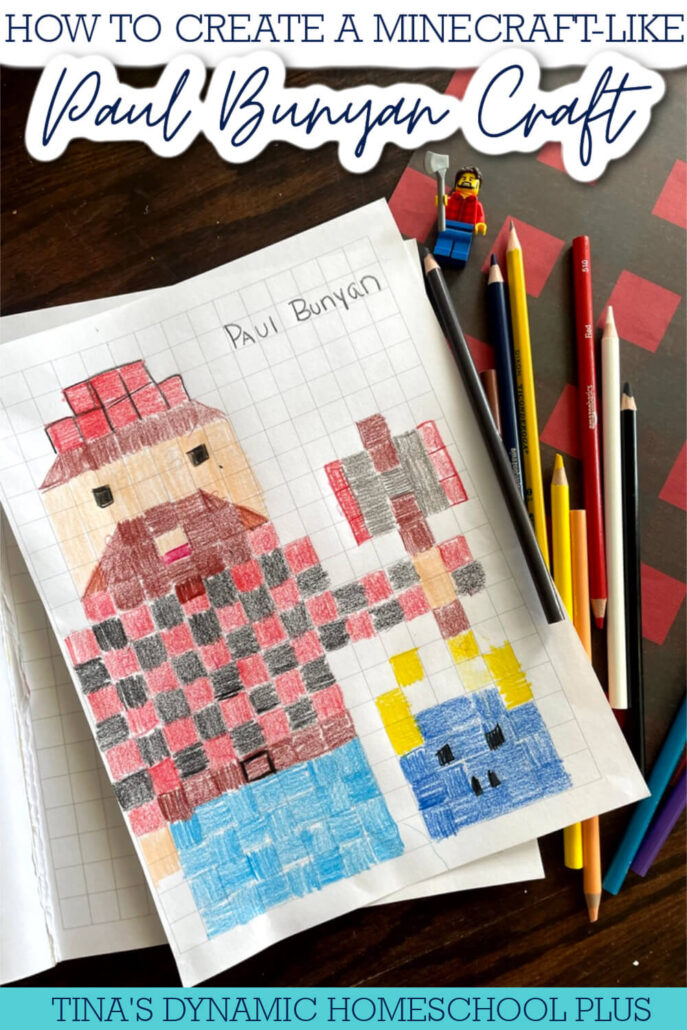 How to Create a Minecraft-Like Paul Bunyan Craft With Graph Paper