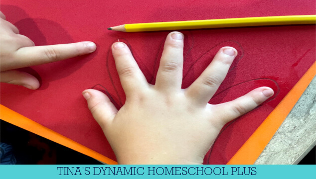 How to Make A Letter V For Volcano Handprint Craft