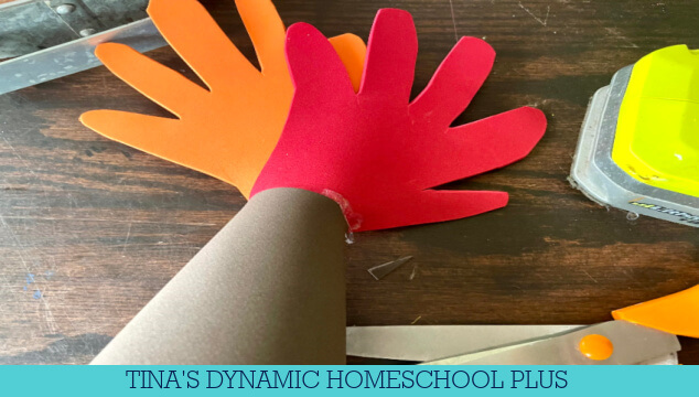 How to Make A Letter V For Volcano Handprint Craft