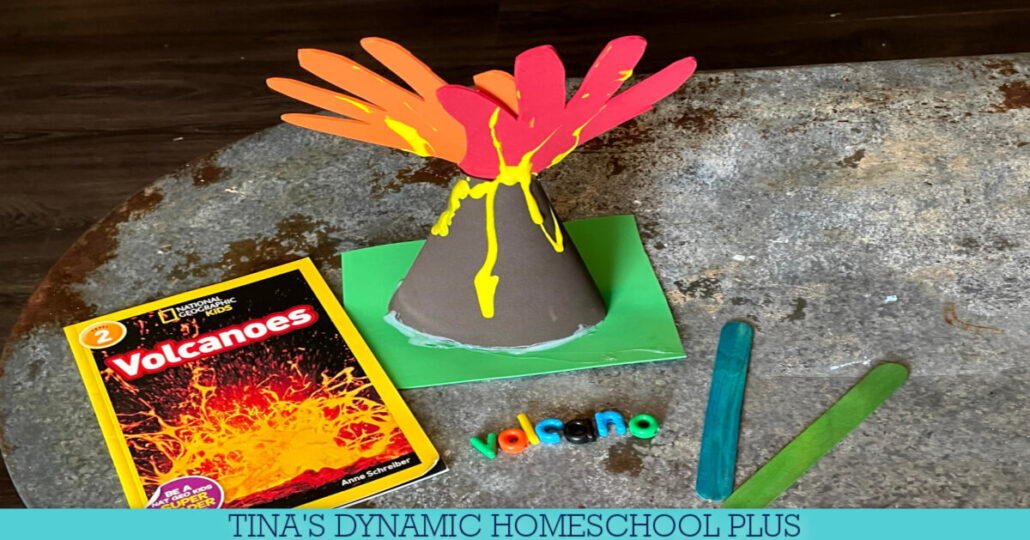 How to Make A Letter V For Volcano Handprint Craft