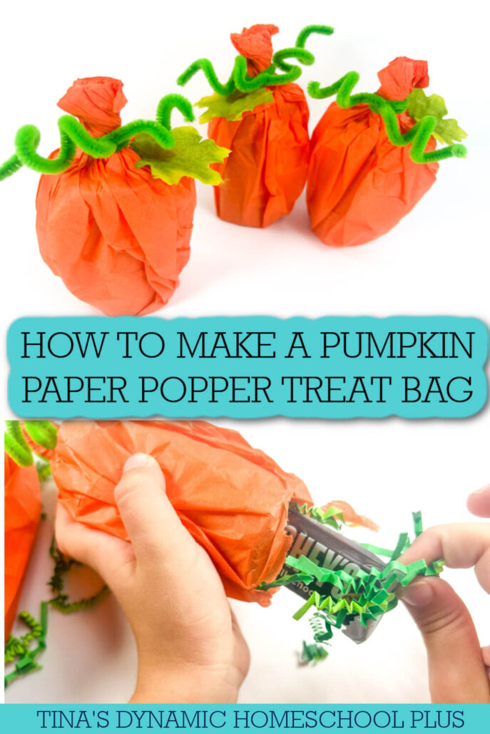 How To Make A Paper Popper Pumpkin Treat Bag