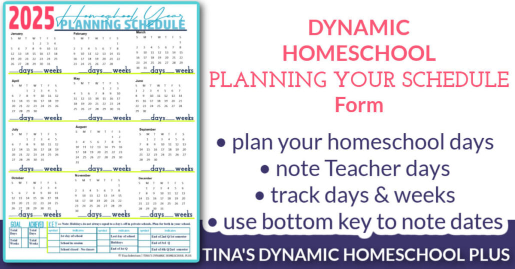 School Year 2025 Homeschool Planning Schedule Beautiful Form