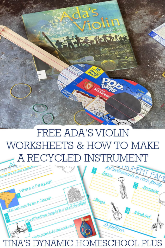 Free Ada's Violin Worksheets And How To Make A Recycled Instrument