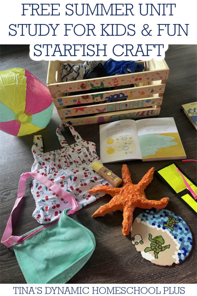 Free Summer Unit Study For Kids and Fun Starfish Craft