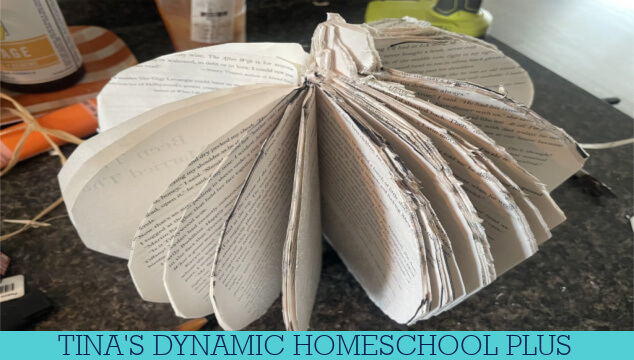 How To Make An Upcycled Book Pumpkin | Autumn Art Projects For Middle School