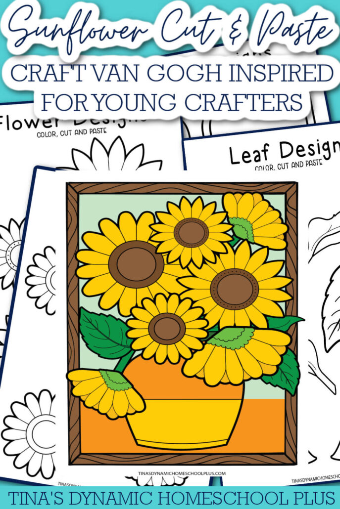 How To Make Sunflower Craft Like Van Gogh For Young Crafters