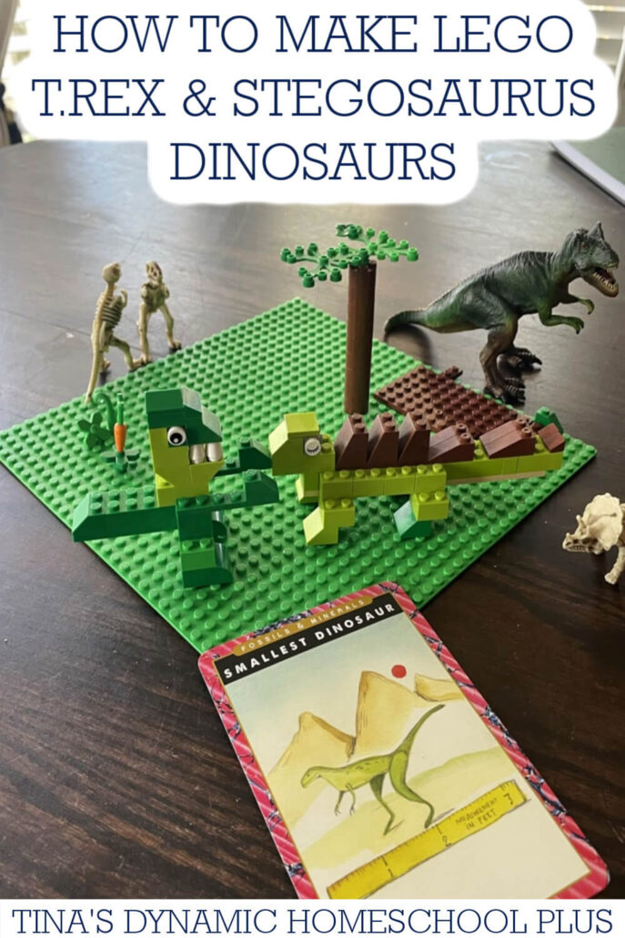 How to Make T.Rex & Stegosaurus Dinosaurs Easy LEGO Builds For Kids