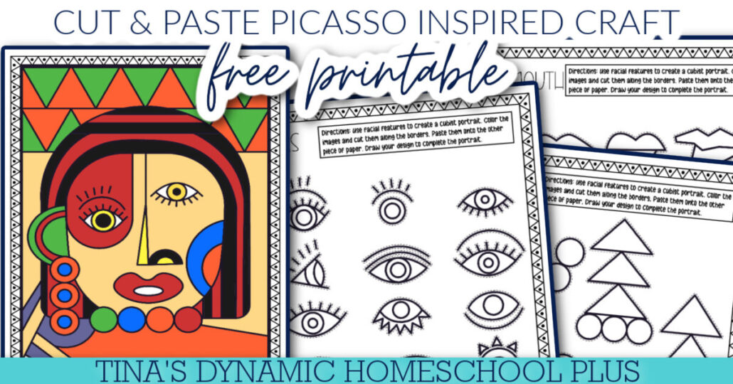 Colorful Picasso Craft Ideas To Make: Free Printable for Little Hands