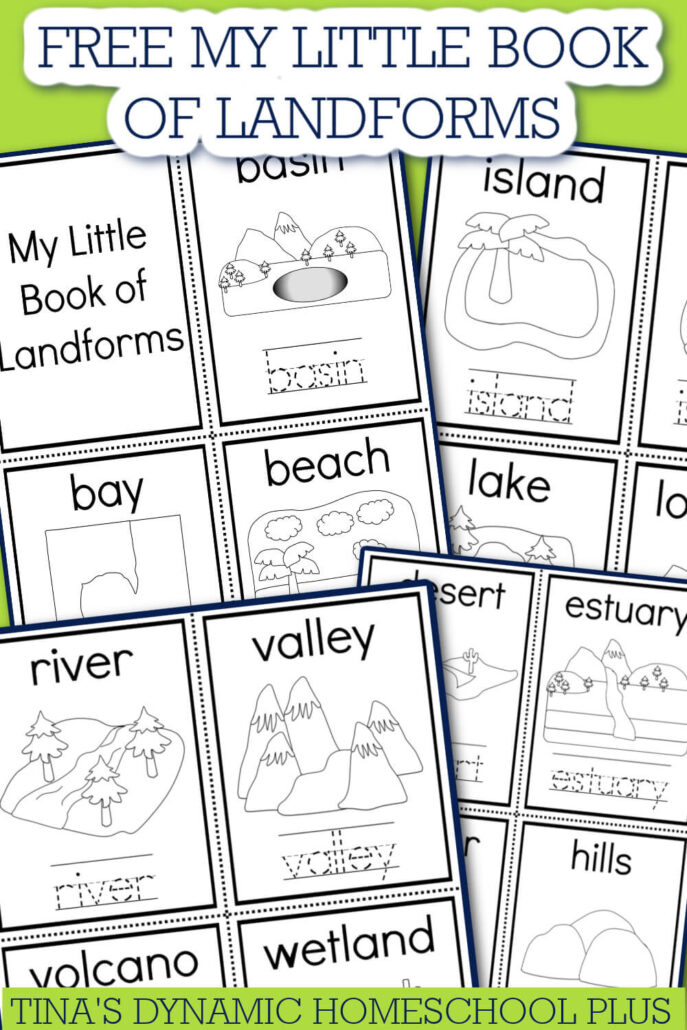 FREE MY LITTLE BOOK OF LANDFORMS IMAGES WITH NAMES