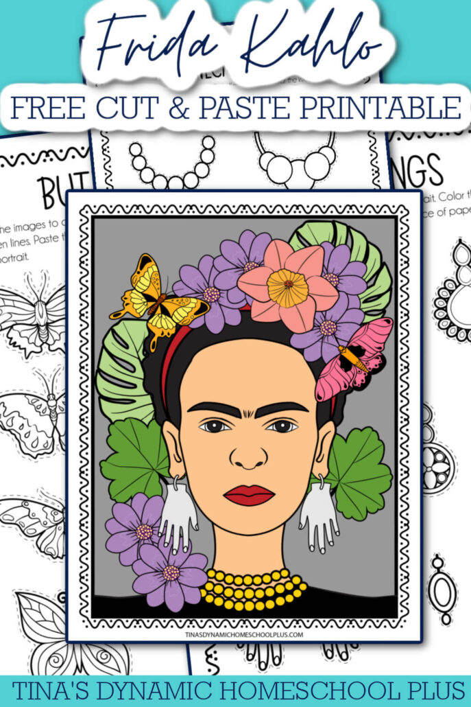 Frida Kahlo Art Made Simple: Free Easy Art Printable