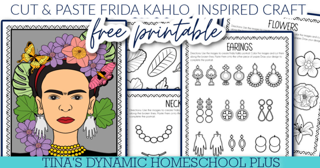 Frida Kahlo Art Made Simple: Free Easy Art Printable