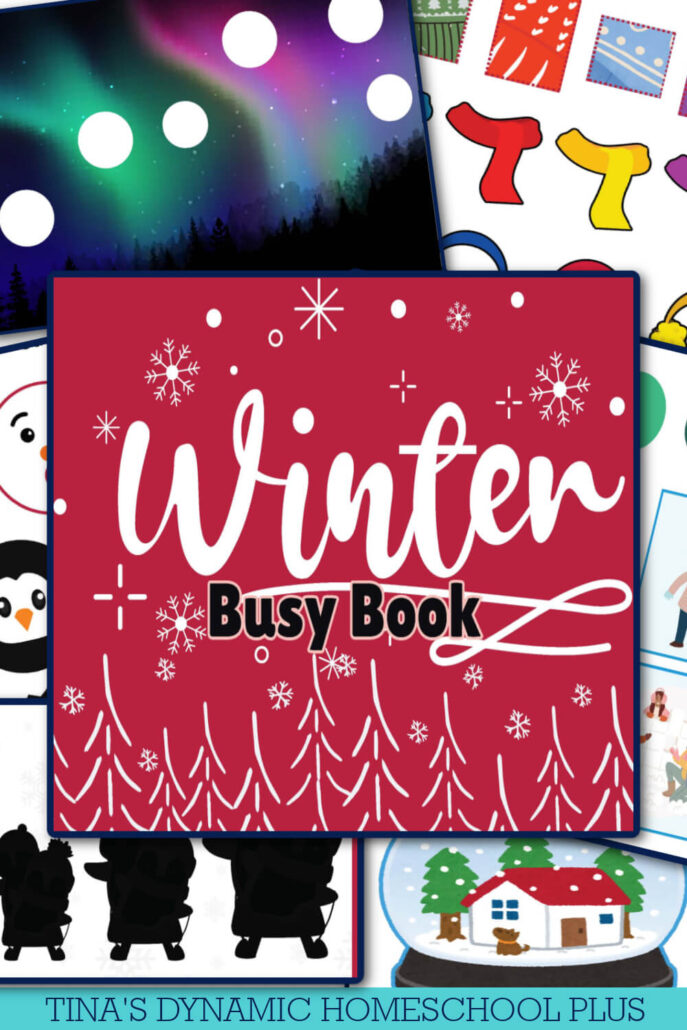 Inexpensive Preschool Winter Activities & Simple Winter Busy Book