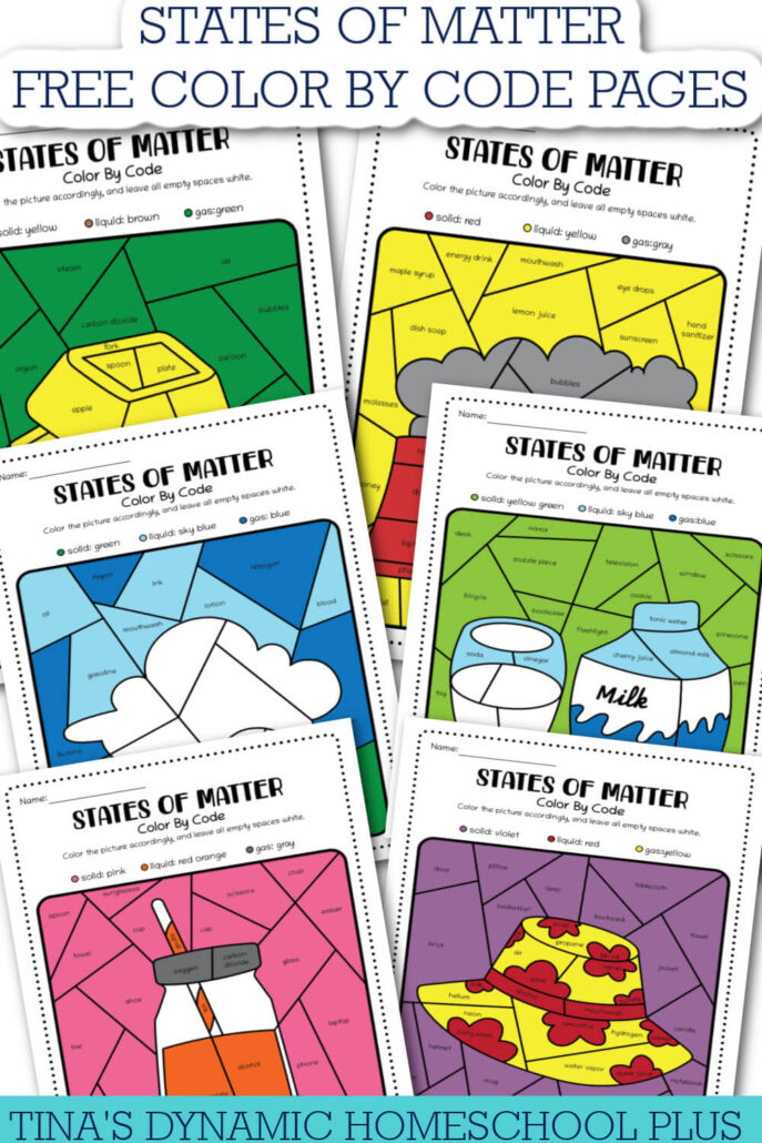 Physical Science For Kindergarten: Free States Of Matter Pages