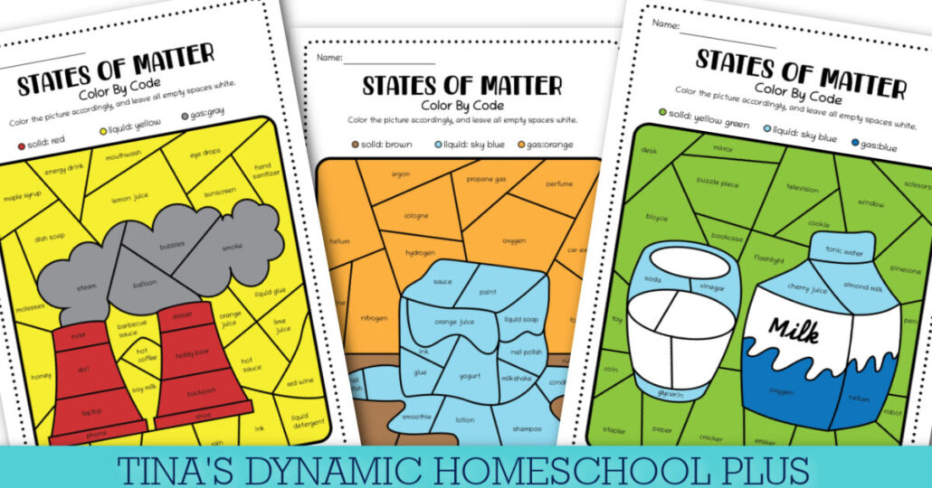 Physical Science For Kindergarten: Free States Of Matter Pages