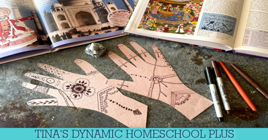 Unique Homeschool History Ideas With Handprint Henna For India