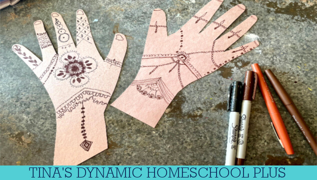 Unique Homeschool History Ideas With Handprint Henna For India