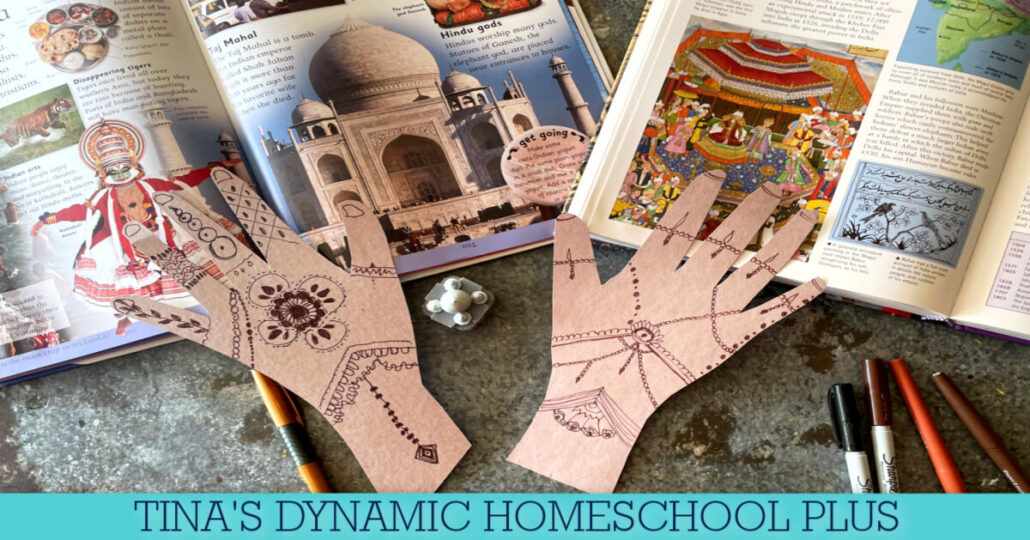 Unique Homeschool History Ideas With Handprint Henna For India