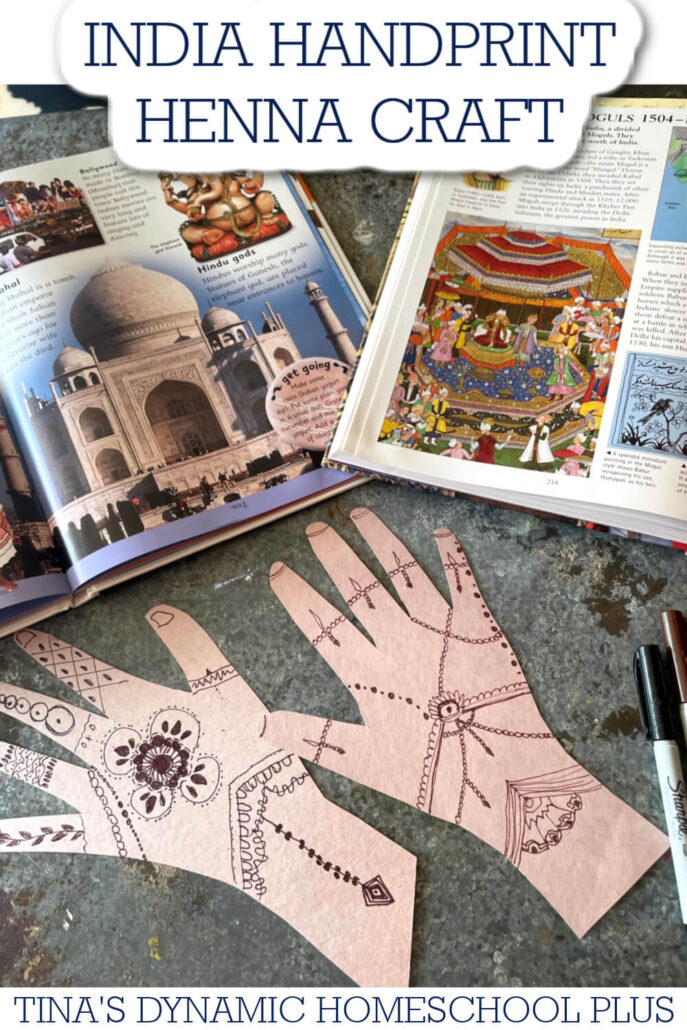 Unique Homeschool History Ideas With Handprint Henna For India