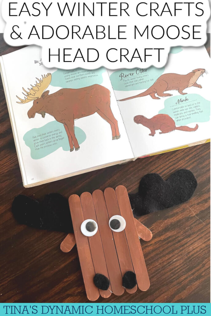 Winter Easy Crafts with An Adorable Moose Head Craft