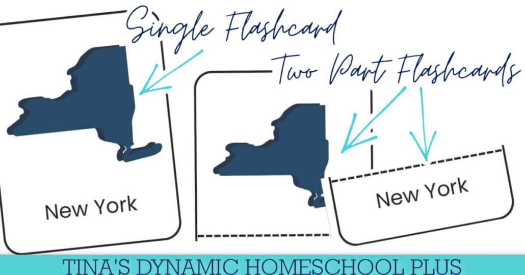 Learn US Geography the Fun Way: Free States 3-Part Flashcards