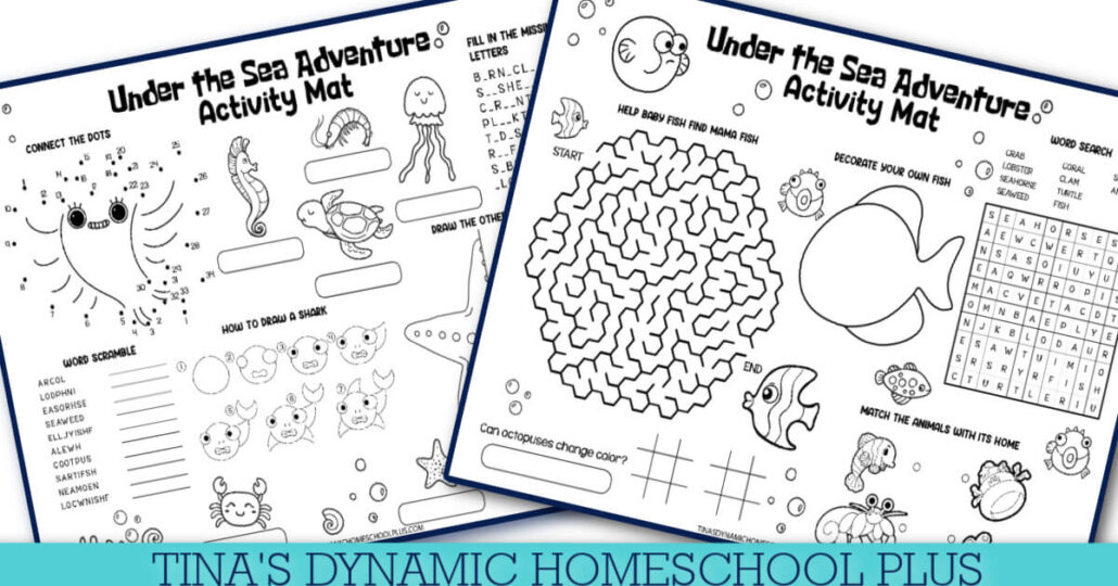 Free Under the Sea Worksheets : Dive into the Ocean's Wonders