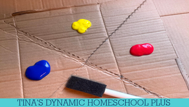 How to Make a Triorama Teaching the Primary Colors with Dollar Tree Supplies