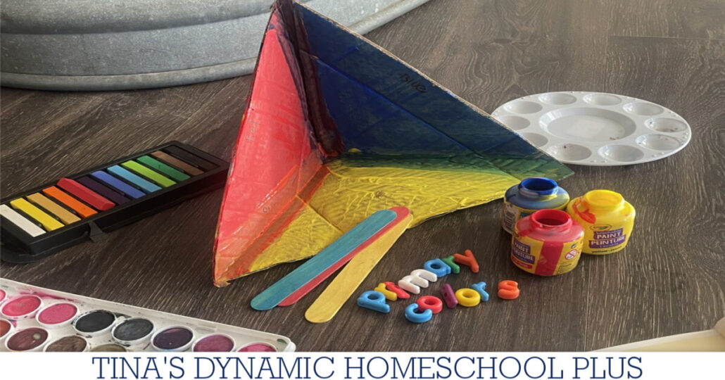 How to Make a Triorama Teaching the Primary Colors with Dollar Tree Supplies