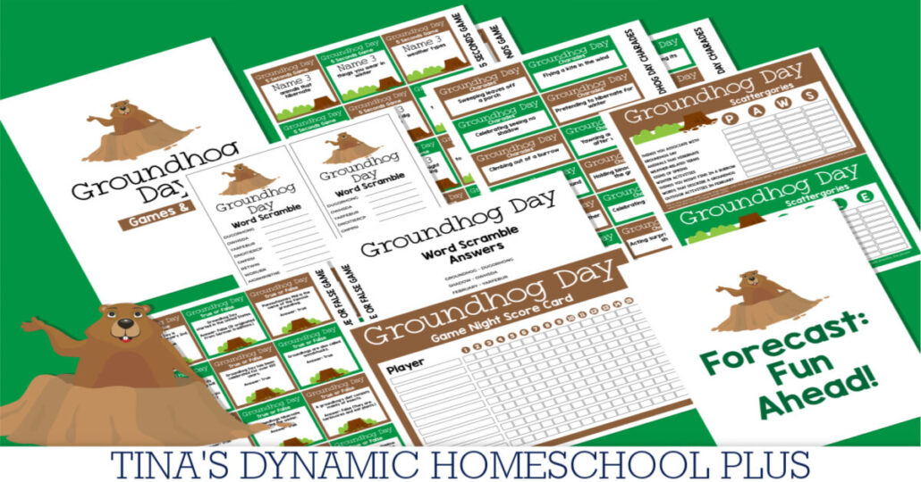 Fun Groundhog Facts For Kids and Free Printable Games