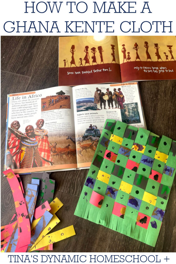 How To Make A Kente Cloth to Pair With 3rd Grade History Homeschool Curriculum