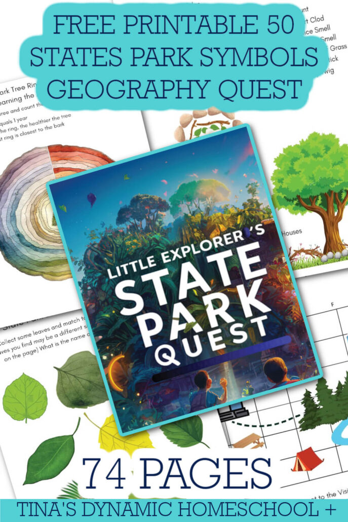 How To Make Geography For Children Fun: Free 50 States Park Quest