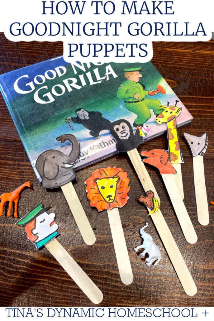 How to Make Goodnight Gorilla Craft Puppets for Storytime