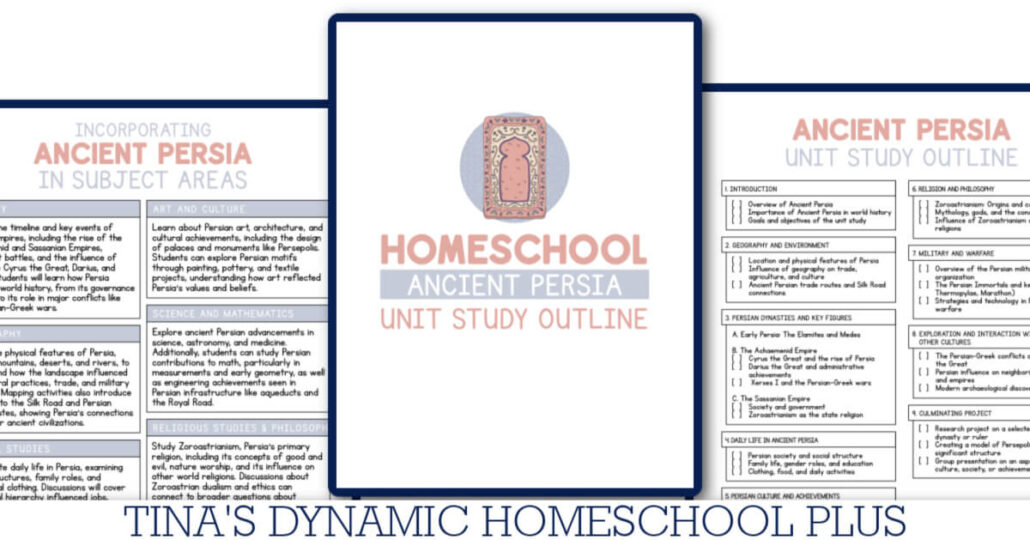 Awesome Persian Crafts & Unit Study Outline For Kids Who Love Ancient History