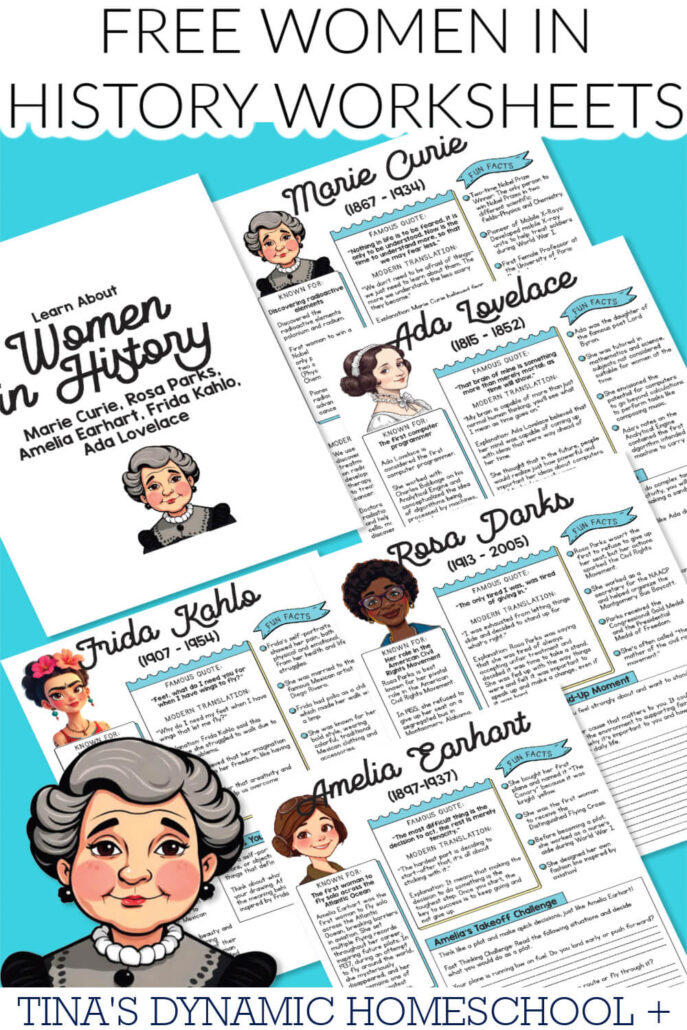 Free History Worksheets on Women Who Changed the World