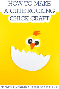 How To Make An Adorable Rocking Chick Easy Chicken Craft With Template