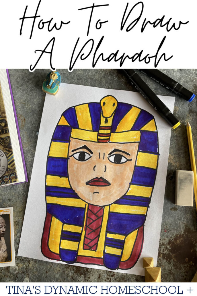 How To Draw A Pharaoh Step By Step Easy Tutorial