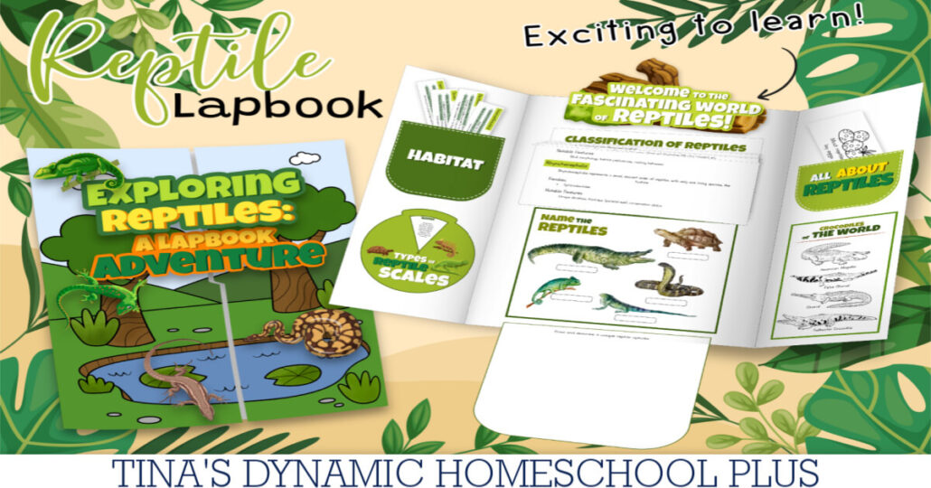 Free Reptiles Lapbook for Kids Who Love Hands-on Learning