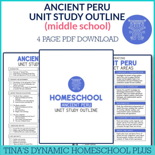 Learning Made Easy: Ancient Peru Unit Study Outline