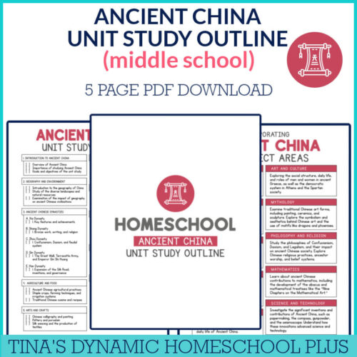 Learning Made Easy: Ancient China Unit Study Outline